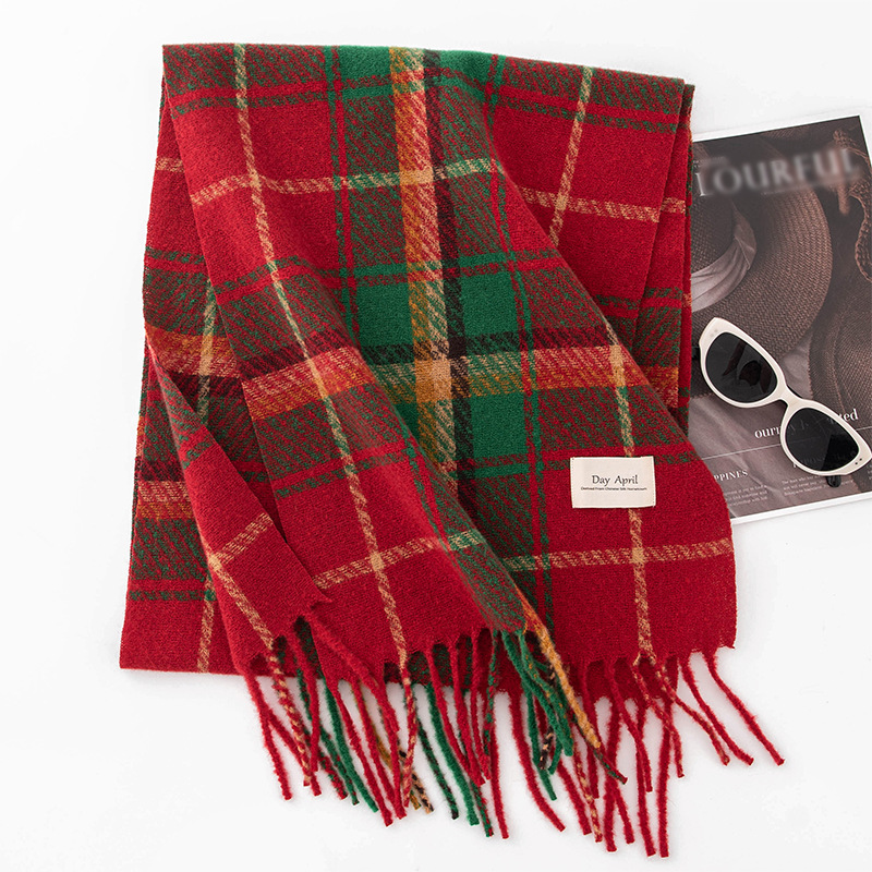 Scarves & Neckwear | Tartan Bouclé Scarf  –  Womens Accessories Scarves & Neckwear