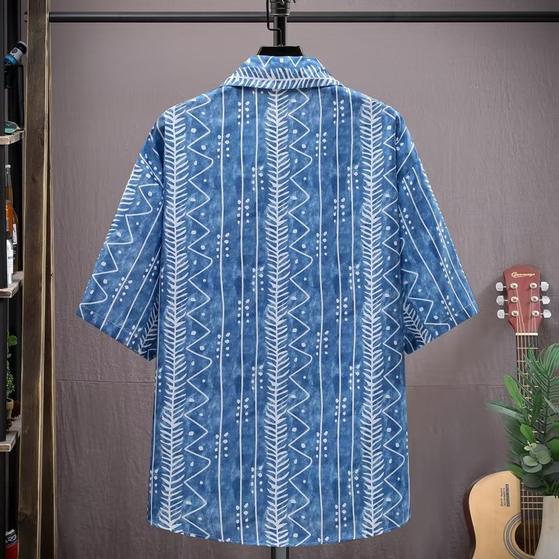 Shirts | Batik Short-Sleeved Print Shirt  –  Mens Clothing Mens