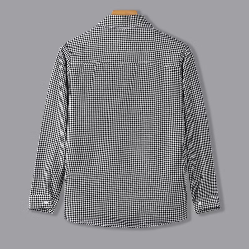 Shirts | Buffalo Check Cotton/Wool Long-Sleeved Shirt  –  Mens Clothing Mens