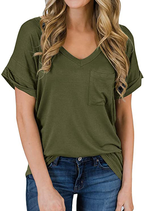 Shirts | Canyon V-Neck Long-Sleeved Tee  –  Womens Clothing Shirts