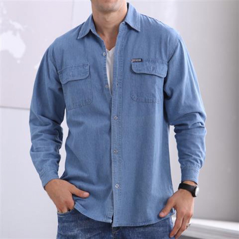 Shirts | Great Bend Washed Indigo Shirt  –  Mens Clothing Mens