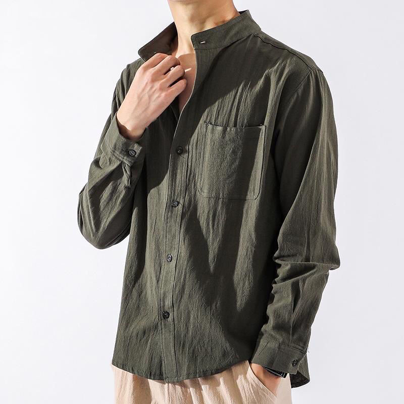 Shirts | Hemp/Tencel™ Long-Sleeved Work Shirt  –  Mens Clothing Mens