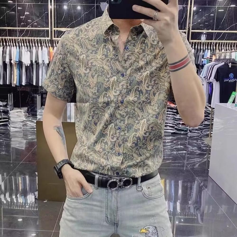 Shirts | High Rock Short-Sleeved Printed Shirt  –  Mens Clothing Mens