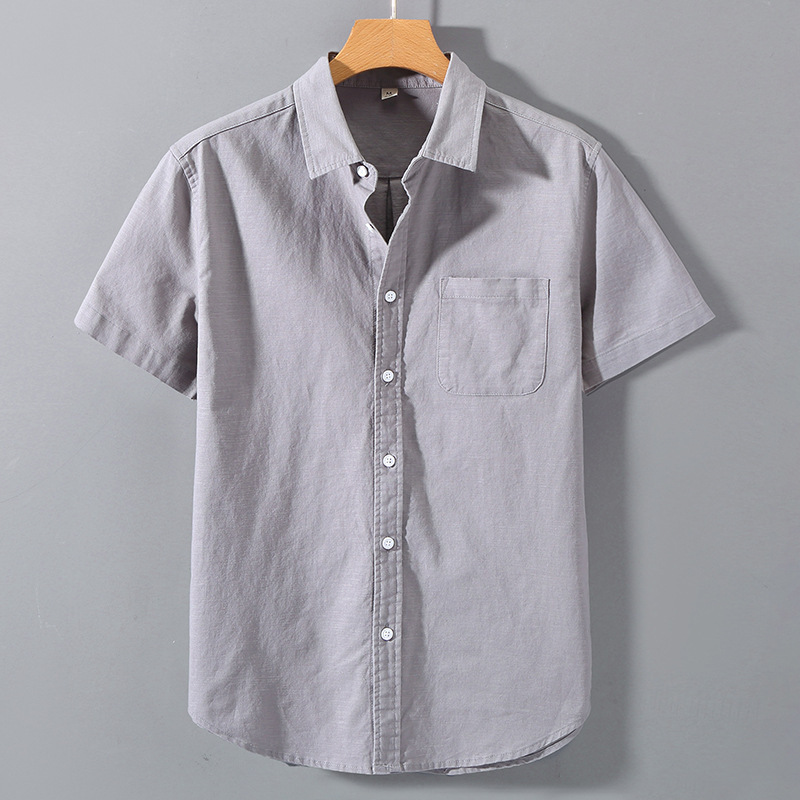 Shirts | Tech Chambray Short-Sleeved Work Shirt  –  Mens Clothing Mens