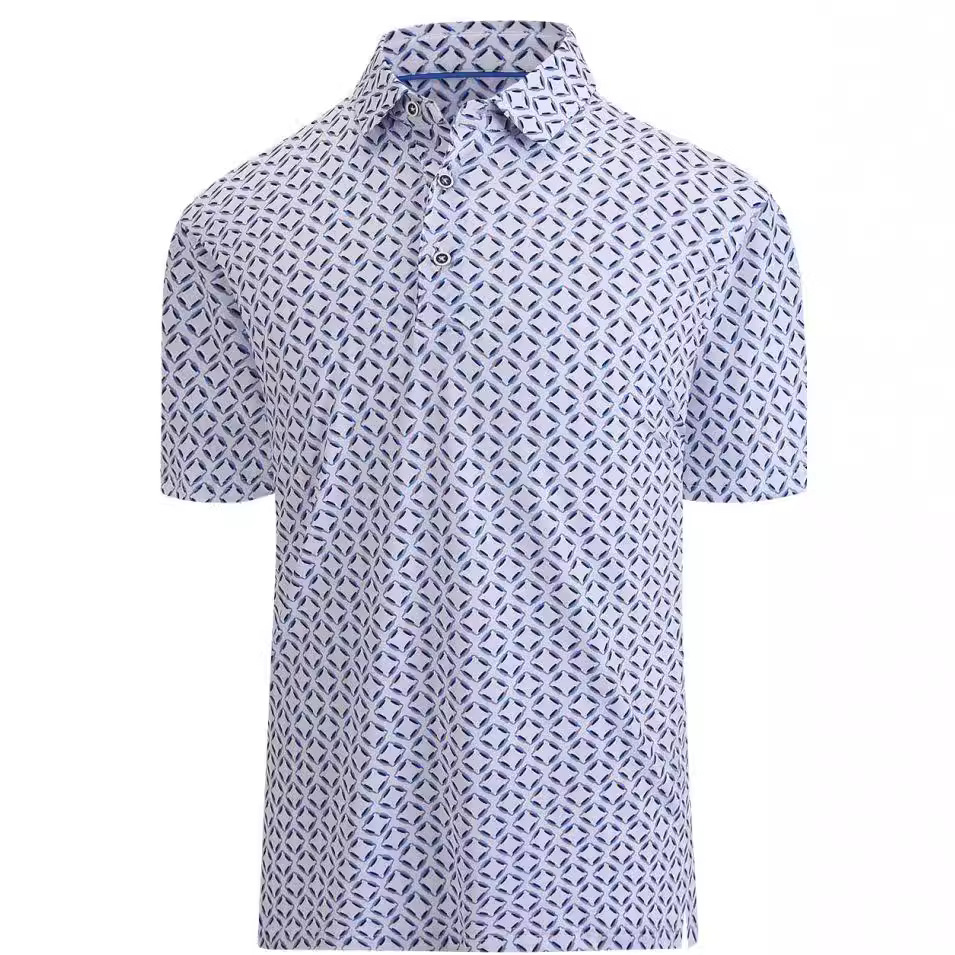 Shirts | Upstream Fish Print Short-Sleeved Shirt  –  Mens Clothing Mens