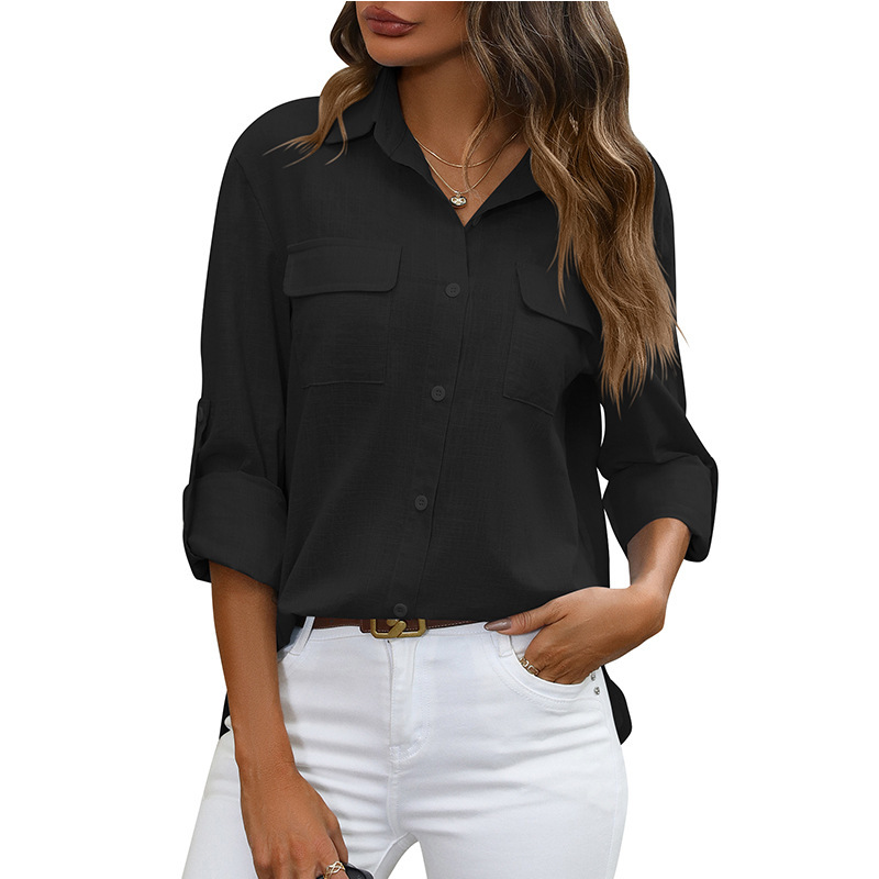 Shirts | Washable Silk Long-Sleeved Shirt  –  Womens Clothing Shirts