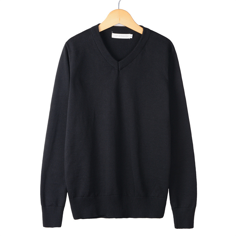 Sweaters | Merino V-Neck Long-Sleeved Sweater  –  Mens Clothing Mens