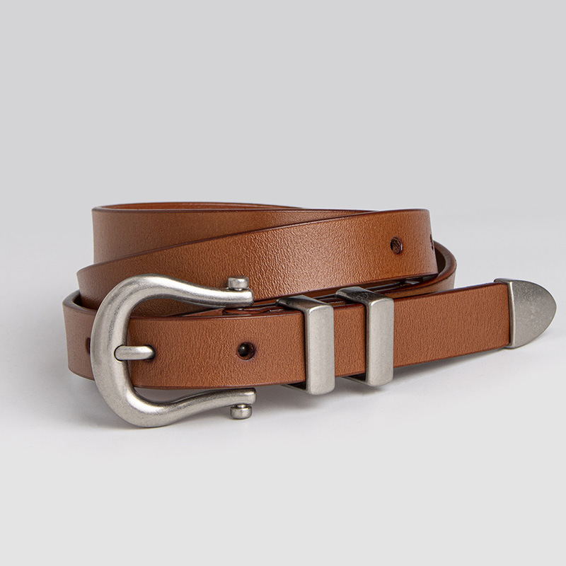 Belts | Bison Tapered-Edge Belt With Silver Buckle  –  Mens Accessories Belts