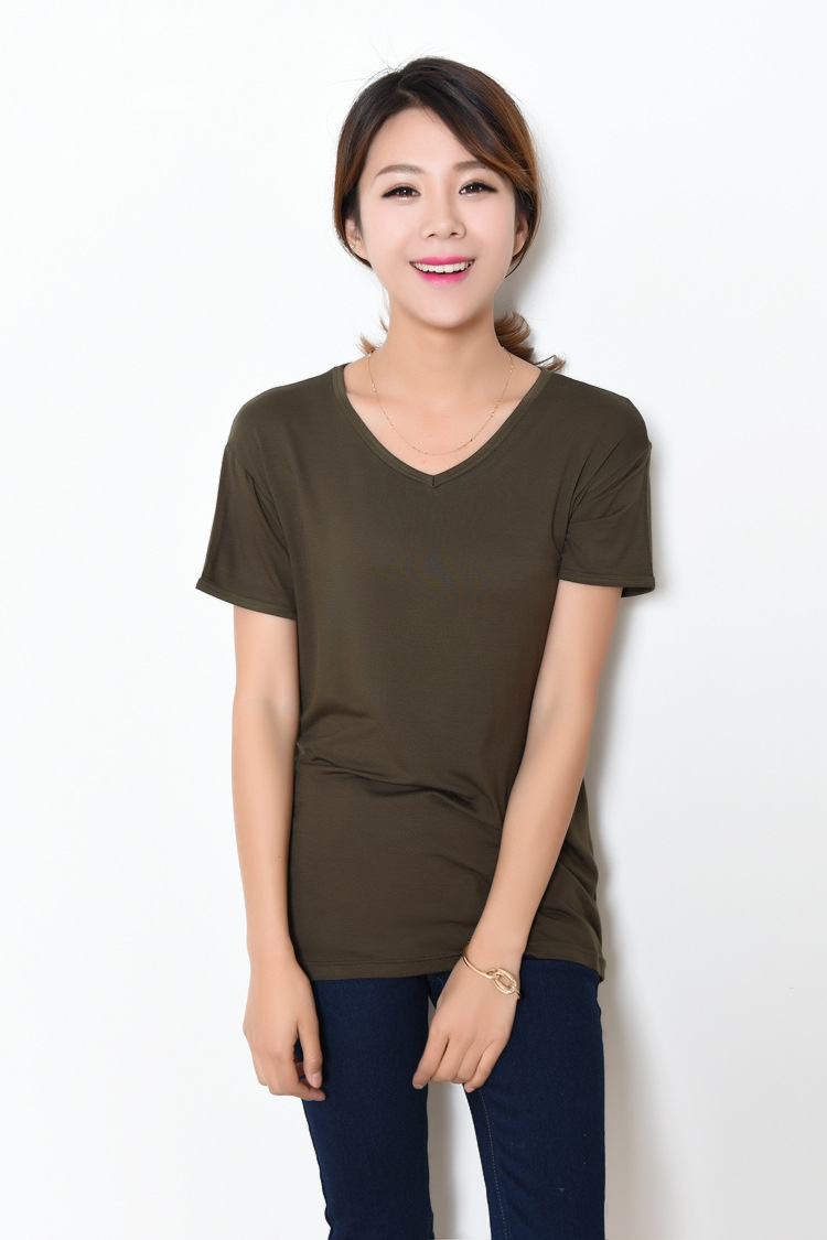 Shirts | Perfect Relaxed V-Neck Short-Sleeved Tee  –  Womens Clothing Shirts